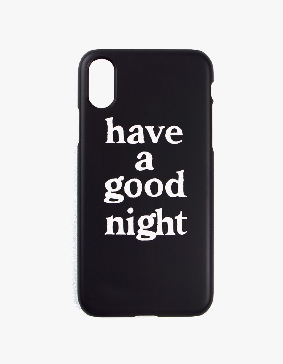 해브어굿타임 have a good night iPhone Case X/XS - Black